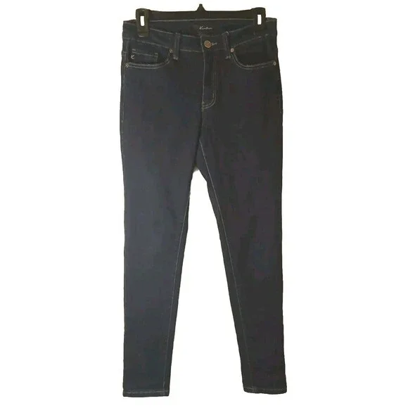 KANCAN Jeans Sz 27 Dark Wash Mid-rise Skinny Fit Excellent Condition - Picture 8 of 11